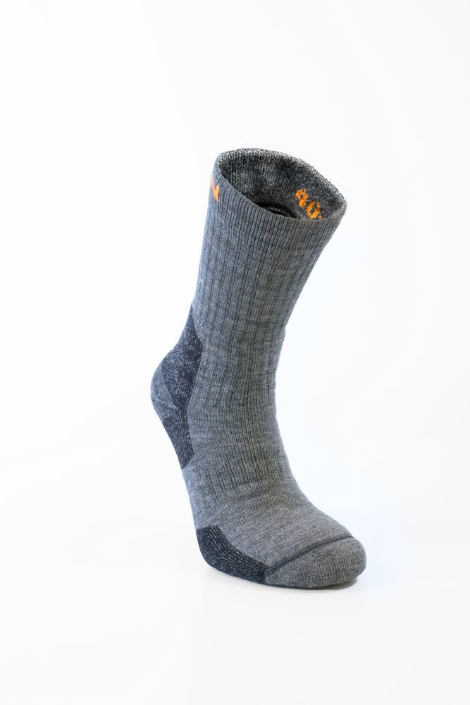 Jobman - 9598 Merino Sock Heavy Donkergrijs/Zwart 43
